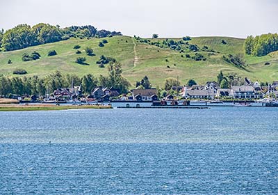 Blick auf das Wasser in Gager