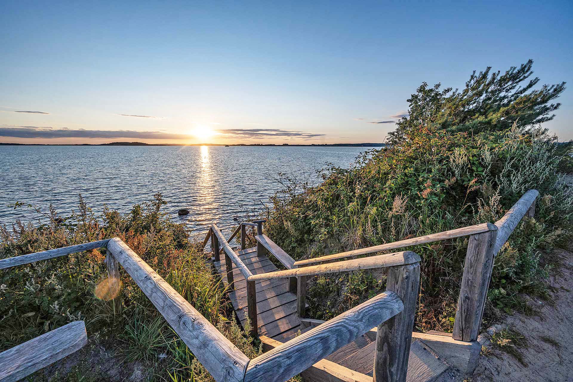 Treppe zum Wasser in Alt Reddevitz