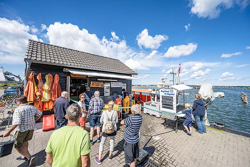 Fischereihafen in Gager auf Mönchgut