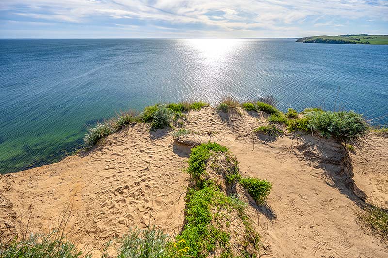 Blick auf das Wasser in Klein Zicker